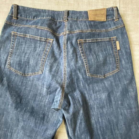 Coldwater Creek Womens Denim Cuffed Casual Vacation Capris-Sz-12 - Picture 4 of 16